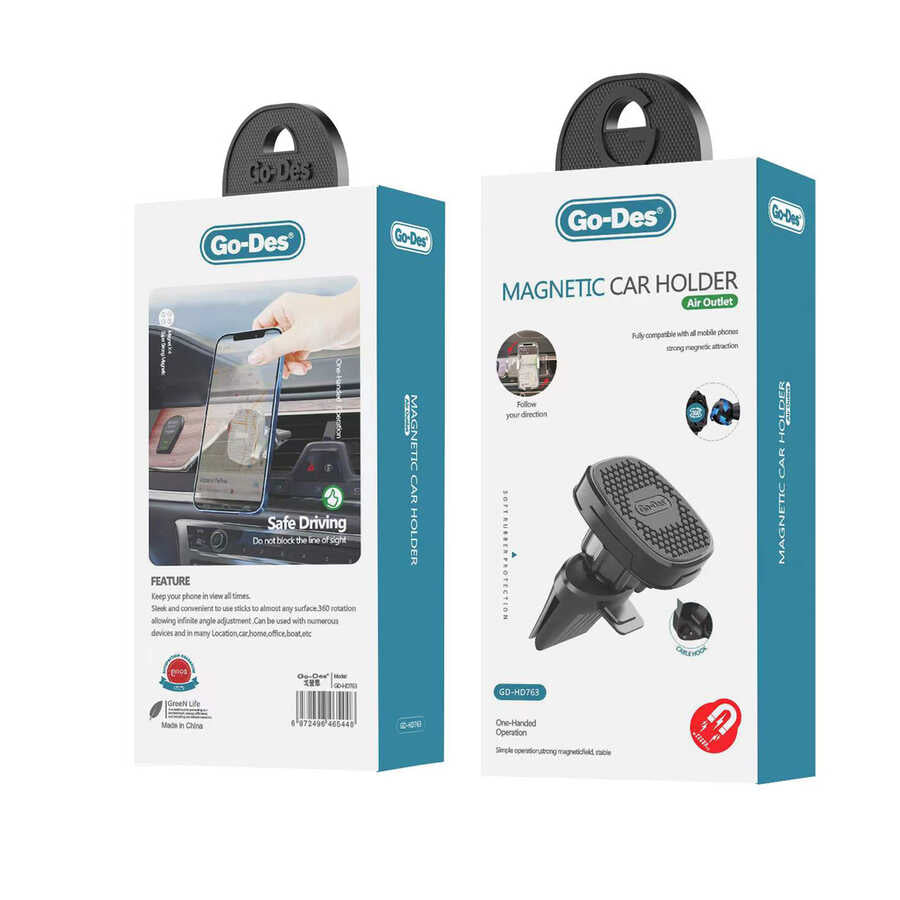 Go Des GD-HD763 Magnetik Araç Telefon Tutucu - 2 Go Des GD-HD763 Magnetik Araç Telefon Tutucu - 2